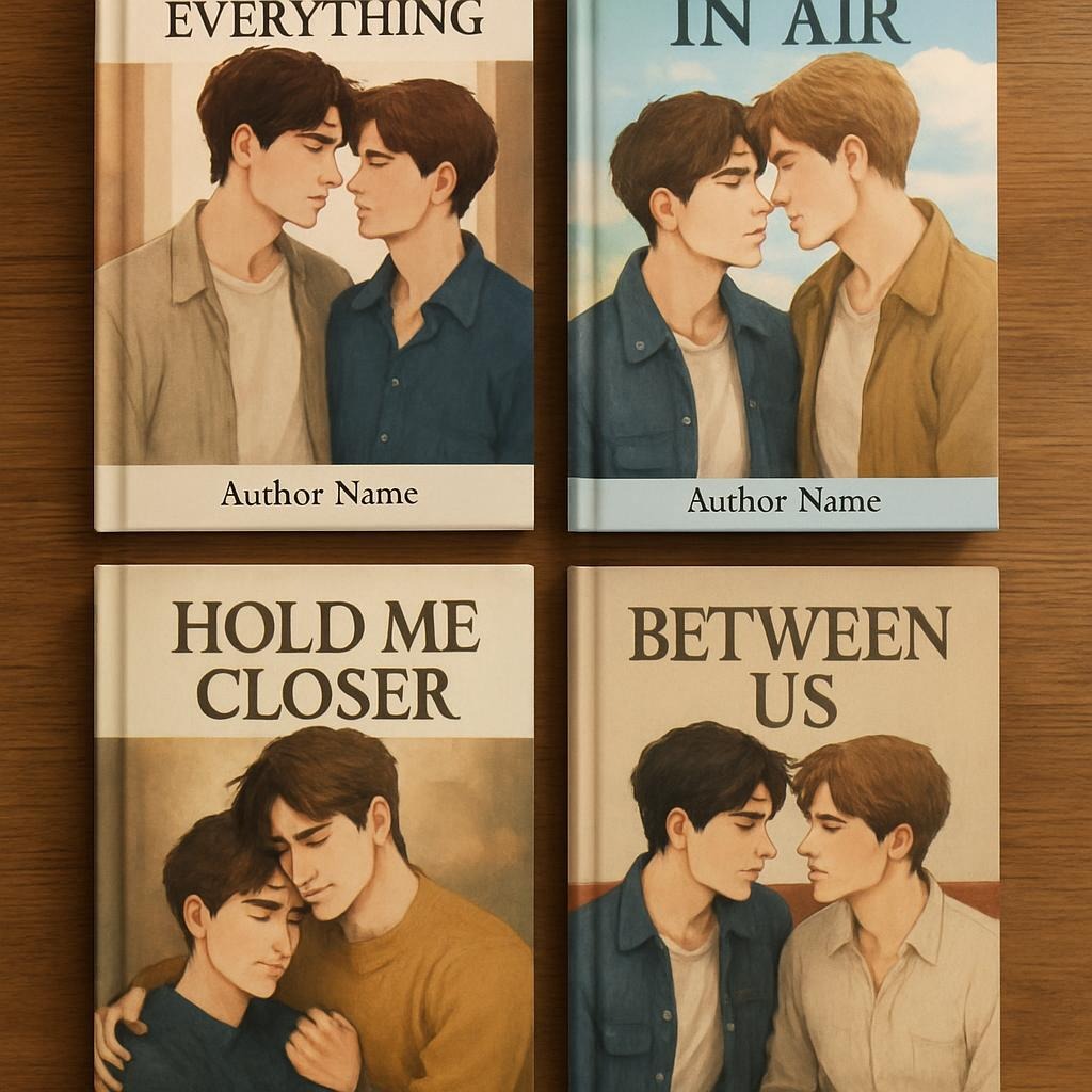 Image of boyslove book covers.